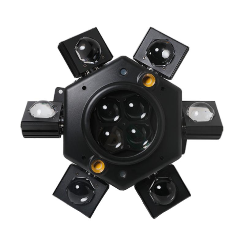 New Style 150W Six Arm Bee Eye Laser Strobe Led Moving Head LightDMX Control For Stage Party Ktv Club Dj Disco