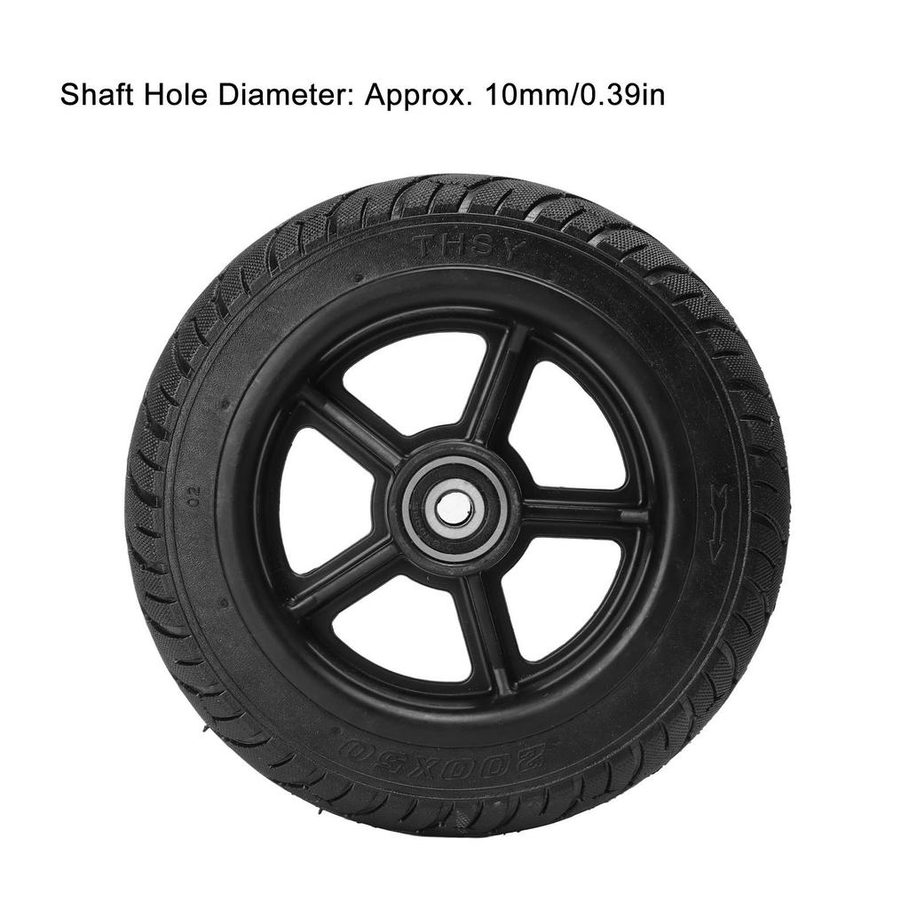 Electric Scooter Tire 8 Inch Prevent Slip Shock Absorbing Explosion Proof Solid Scooter Front Wheel Hub Tyre
