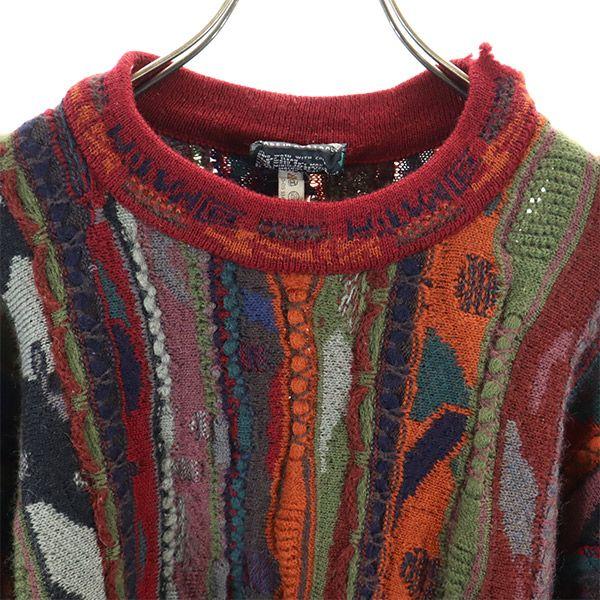 Coogi 90s Old 3D Overall Handle Long Sleeve Wool Sweater M Knit Men's Used