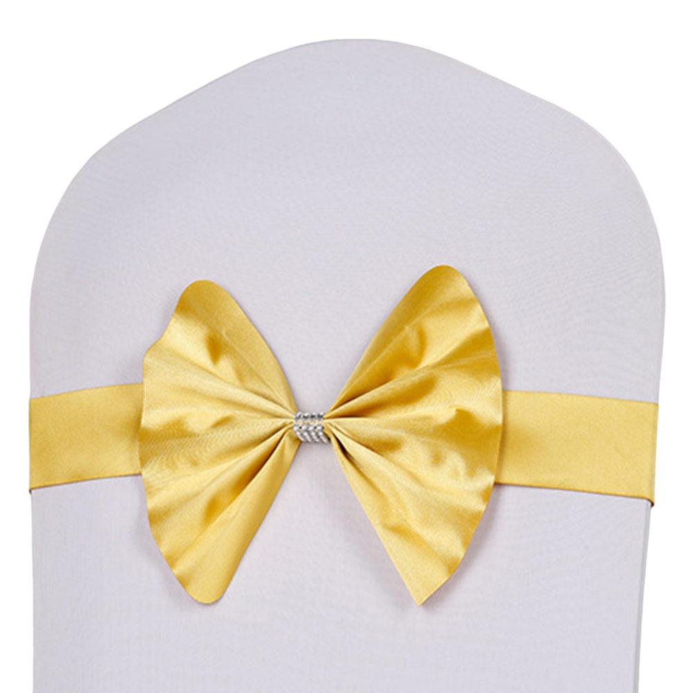 Soft Chair Sashes Band Wedding Chair Ribbon For Wedding Party Hotel Banquet Event Decoration
