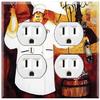 Graphics Wallplates - Bon Appetite Fat Chef- Toggle Outlet Combo Wall Plate Cover