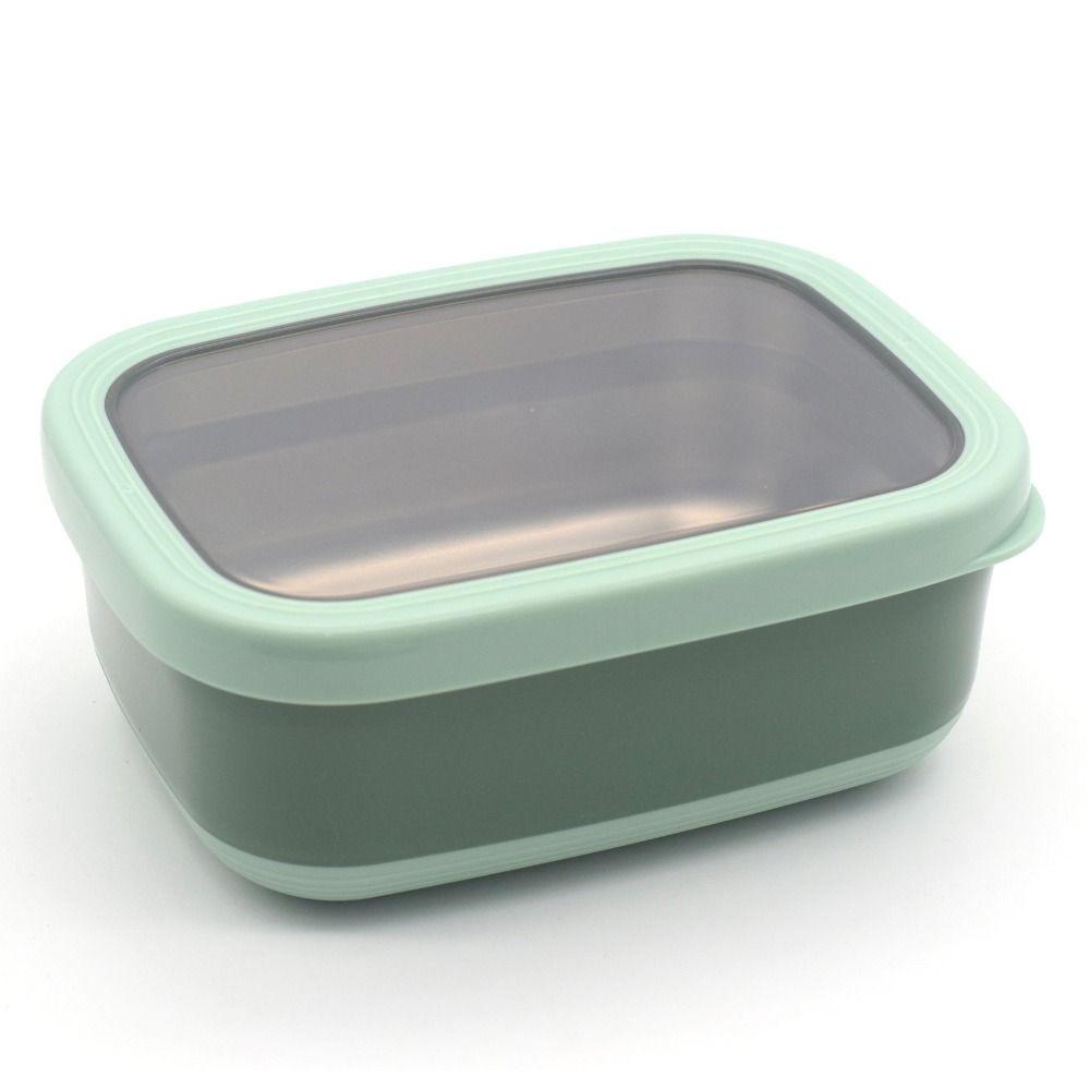 Leakproof Fresh-Keeping Box Rectangular Food Container Stainless Steel Lunchbox  Refrigerator