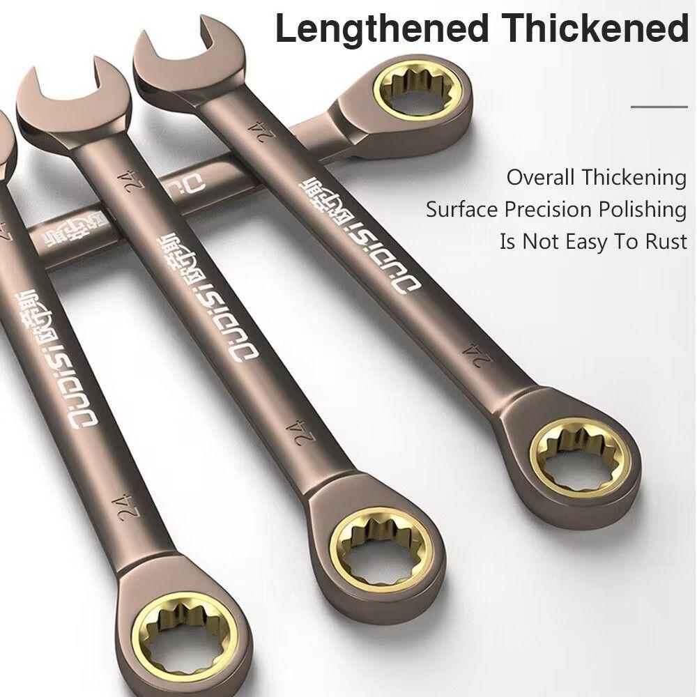 1Pcs Hardware Hand Tool Ratchet Wrench With Multiple Size Plum Spanner Two-way Quick Wrench