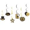 New Year'S Day Theme Party Spiral Pendant New Year'S Eve Ball Decoration Arrangement Vortex Pendant