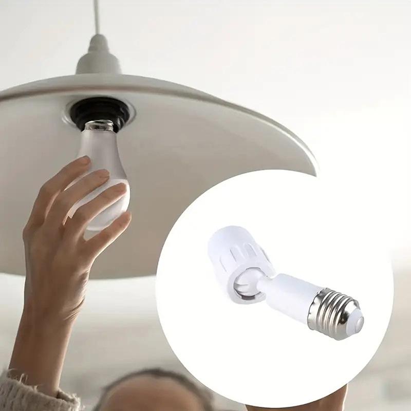 Universal E27 To E27 Led Light Bulb Socket Extender Adapter 360 Degree Rotatable Light Fixture E27 Adjustable Light Bulb Base