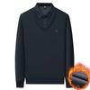Men's 2025 Winter Premium Long-Sleeve Polo with Wool & Silk Fleece Lining, High-End Casual Base Layer