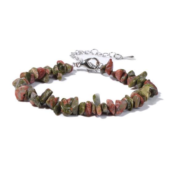 Women Bracelet Irregular Beads Decor Adjustable Length Non-fading Bracelet Wrist Jewelry Versatile