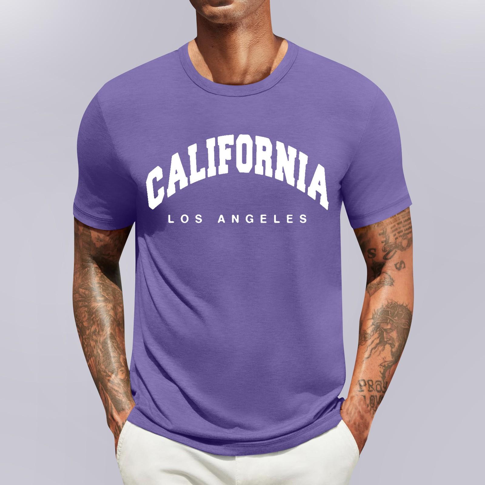 

Чоловічий повсякденний модний зручний пуловер до Дня Незалежності XL фіолетовий