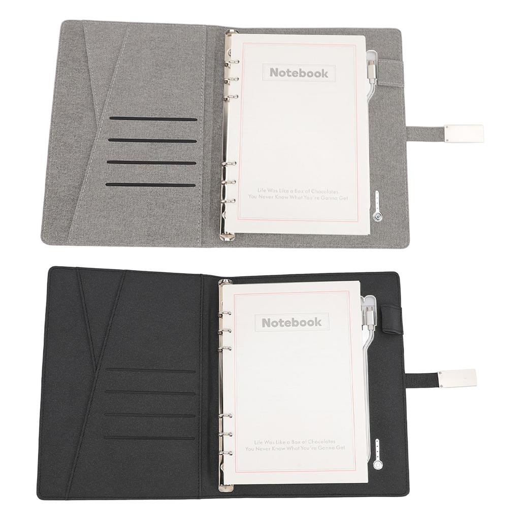 Taccuino Smart Office in PU con 3 Porte di Ricarica Batteria 8000mAh 80 Fogli 160 Pagine Taccuino A5 in PU