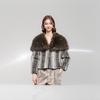 Autumn and Winter New Fur Coat Fashion Autumn and Winter Coat Short Imitation Silver Fox Lapel Women