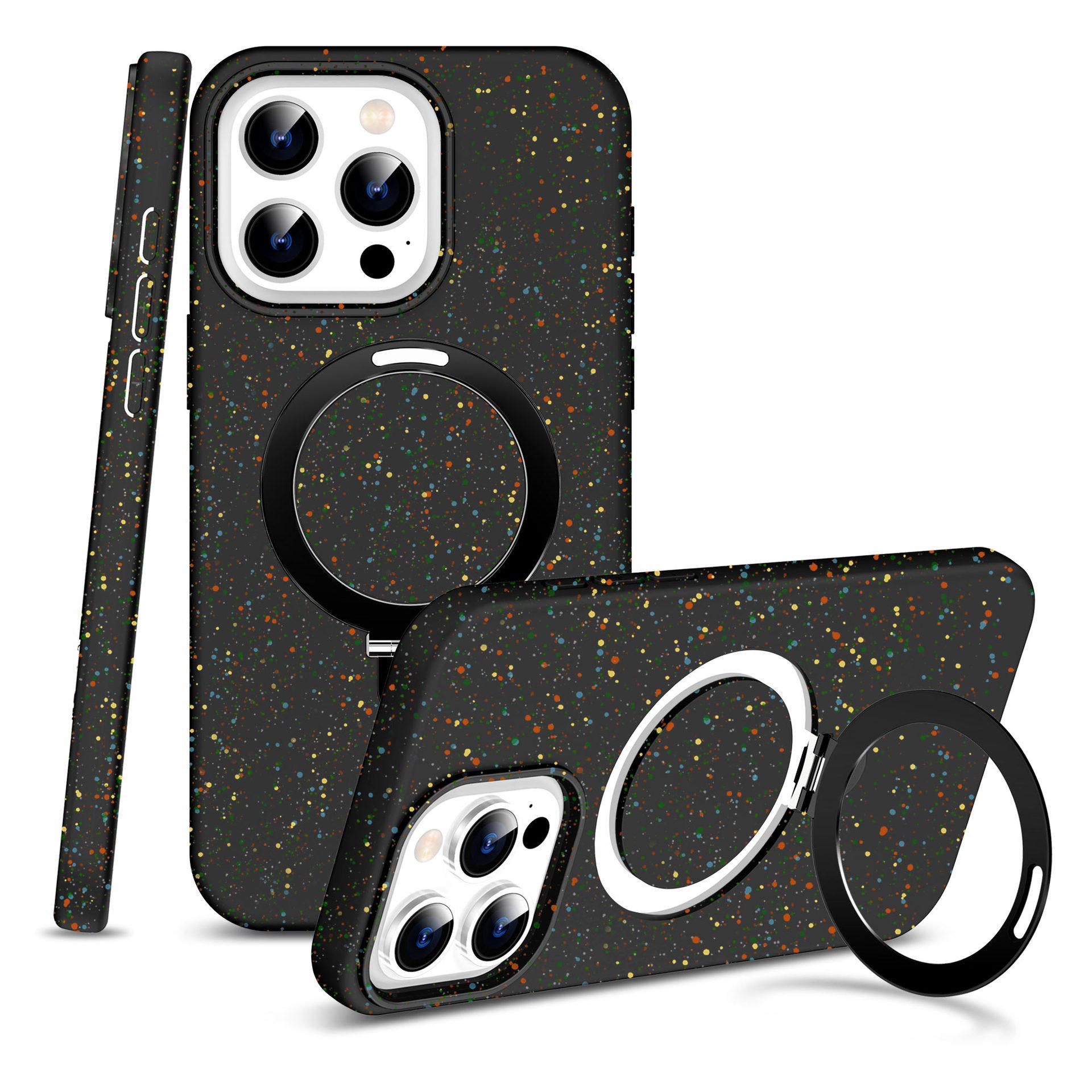 

For Apple 17 Pro Max Colorful Magnetic Suction 16 for Apple Phone Case 15 Magnet Stand Mobile Phone Protective Case For iPhone12 Pro Max