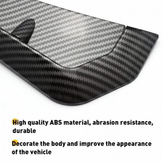 Pair Universal Carbon Fiber Car Exterior Fender Side Air Vent Cover Wing Trim