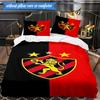 Football Club Emblem lion 3pcs K-pop music group Bedding set,Ideal for Bedroom, Dormitory,Including Duvet Cover And 2pcs Pillowcases,Fan gifts
