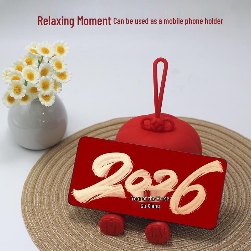 2026 New Year Lantern Silicone Night Light: Induction Patting Light for Lantern Festival & Children's Spring Festival Gift