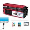 Car 750W Solar Power Converter Digital Display Phone 4 USB Charger