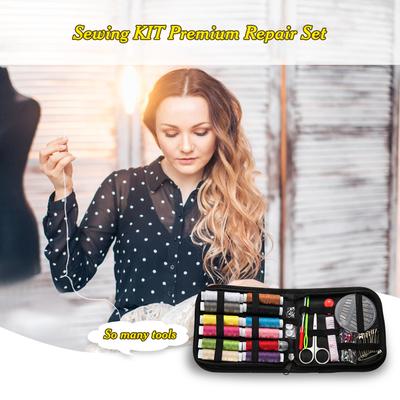 Sewing Kit Thread Set Premium Repair Set Needle Thread Kit for Sewing 75pcs