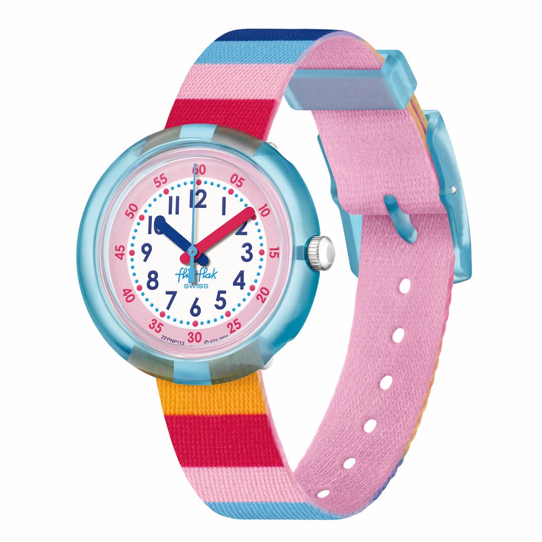 

Flik Flak Kids Watch, STRIPY PINK, Stripe Pink, FPNP113