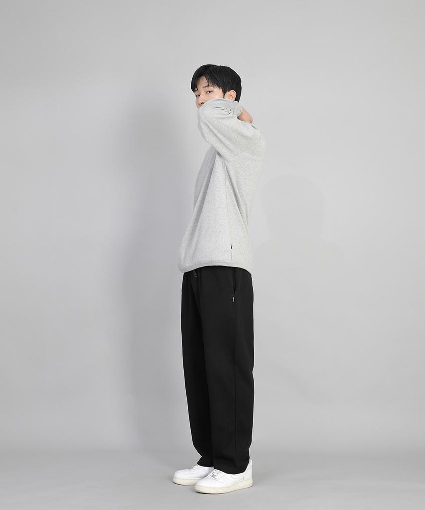 Seinteukeulu Plain Wide Sweatpants Swp-372 Black