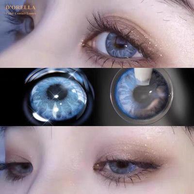 1 Paar (2 Stück) GEMSTONE farbige Kontaktlinsen für Augen, farbige Kontaktlinsen, schöne Pupillen-Augen-Make-up-Kontaktlinsen