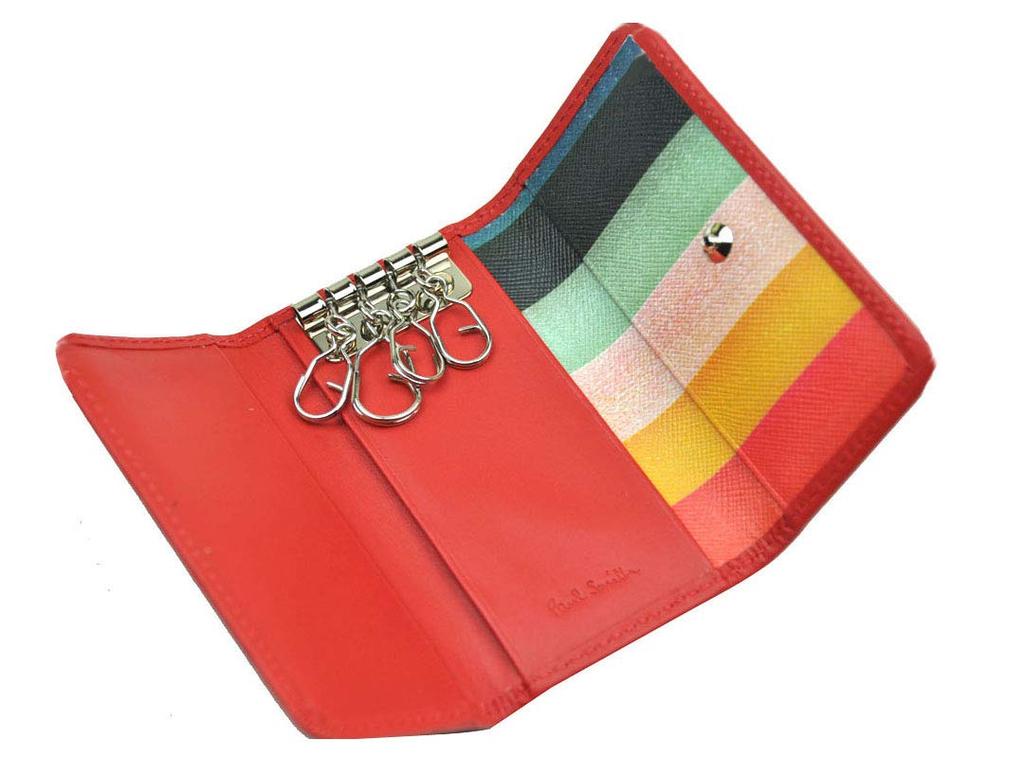 Paul Smith Paulsmith Key Case Classic Leather Cowhide Key Chain