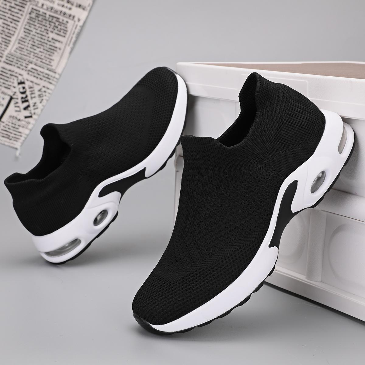 

Mesh Sneakers for Women, Single Shoes, Thick Soled, Outdoor, Hiking, Elastic, Breathable, Lazy, Lightweight, Casual Sports Shoes 39