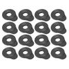 16Pcs Guitar Strap Locks Universal Rubber Adapter Acoustic Electric Guitar Replacement Accessories