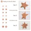 Rose Gold 18th Birthday Decorations for Girls, 8 PCS Number 18 Circle Dot 3D Star Metallic Hanging Streamer Happy 18 Year Old Birthday Party Supplies