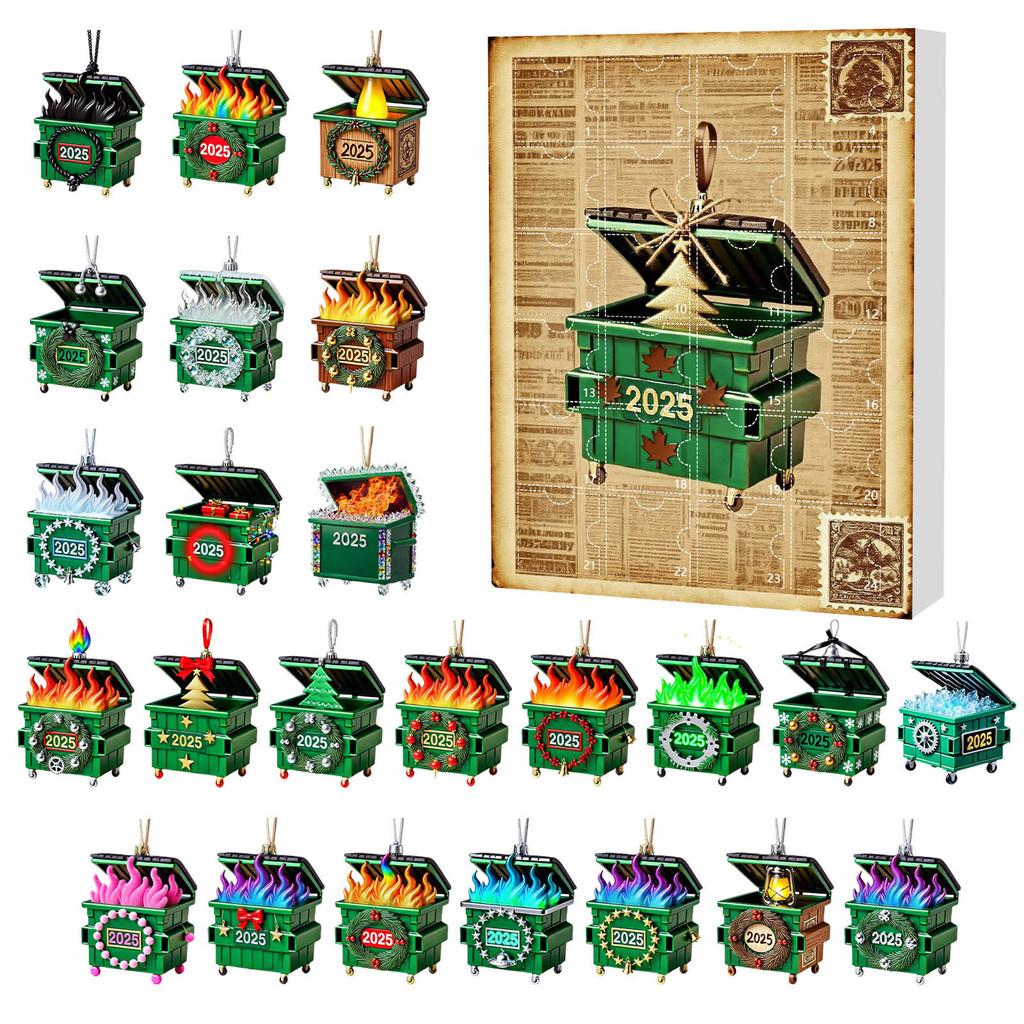 Dumpster Fire Weihnachten Blind Box Serie Acryl Hängende Dekoration Für Feiertagsgeschenk