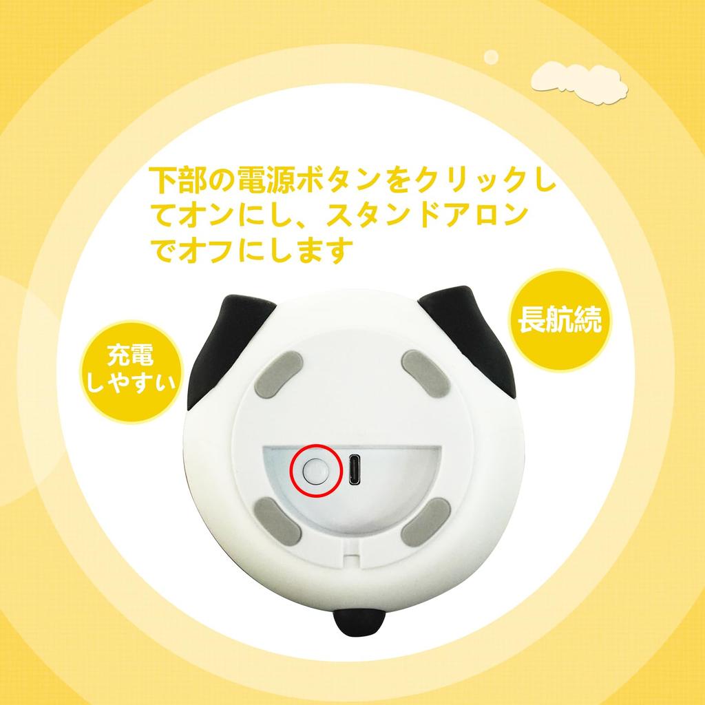 WENSCHA Nursing Lamp 7 Color Conversion Rechargeable Dimmable LED Bedroom Table Lamp Panda Supplies Cute Panda Bedside Lamp Nursing Table Lamp Room