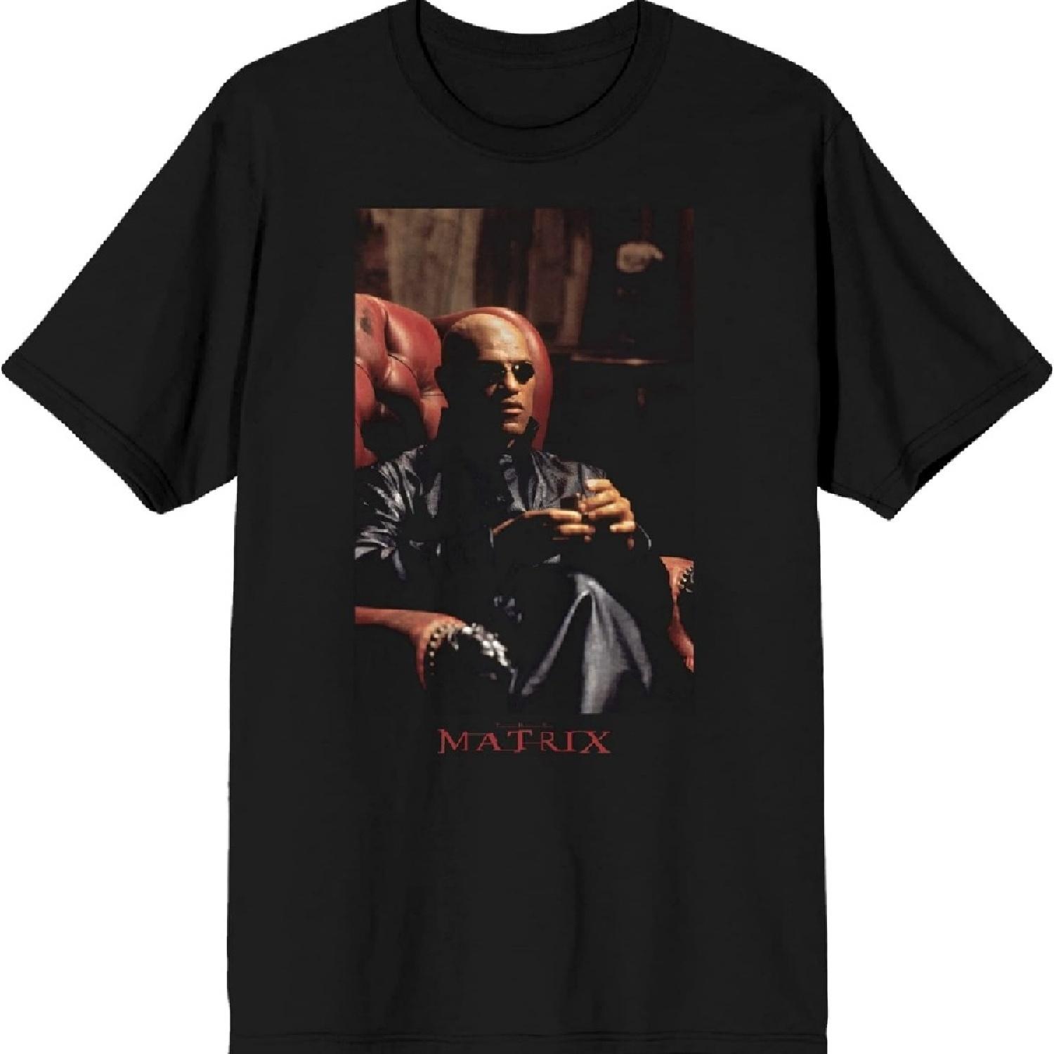 

Matrix Morpheus Men s Black T-Shirt XXXXXL чорний