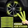 2025 For Nissan 20Pcs Car Wheel Hub Sticker High Reflective Stripe Tape For Nissan J10 X-Trail Qashqai Juke Leaf Micra NOTE Patr