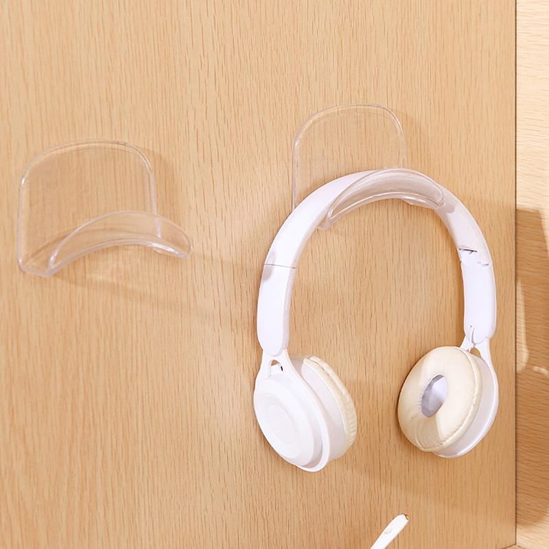 Universal Microphone Stand Headphone Bracket Storage Hook Dormitory Wall-Mounted Computer Headset Holder Earphone Display Holder