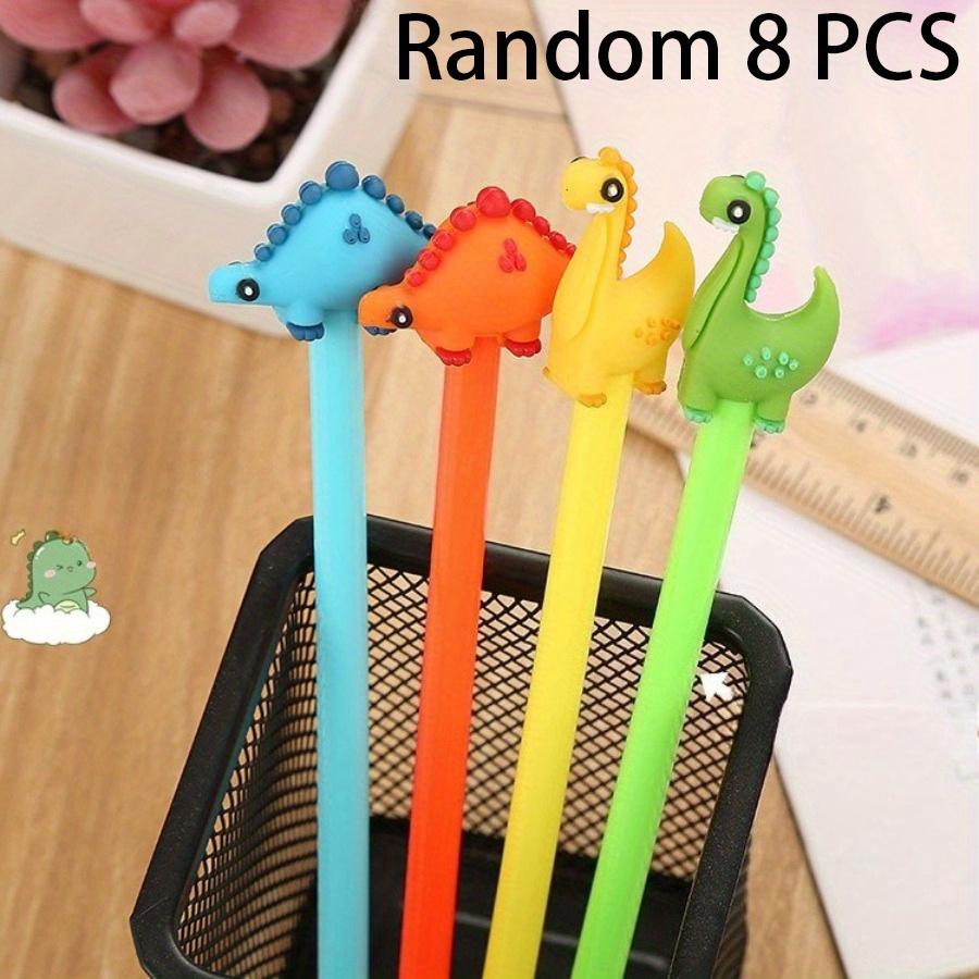 

8/ 20 шт. Забавные ручки с водой в форме динозавров - Мультяшный дизайн, 0,5 мм, черные, канцелярские товары для учебы, офисная подпись, креативные призы для экзаменов, обратно в школу 8 PCS