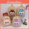Cartoon Plush Backpack With Canvas Material And Adjustable Straps For Daily Use