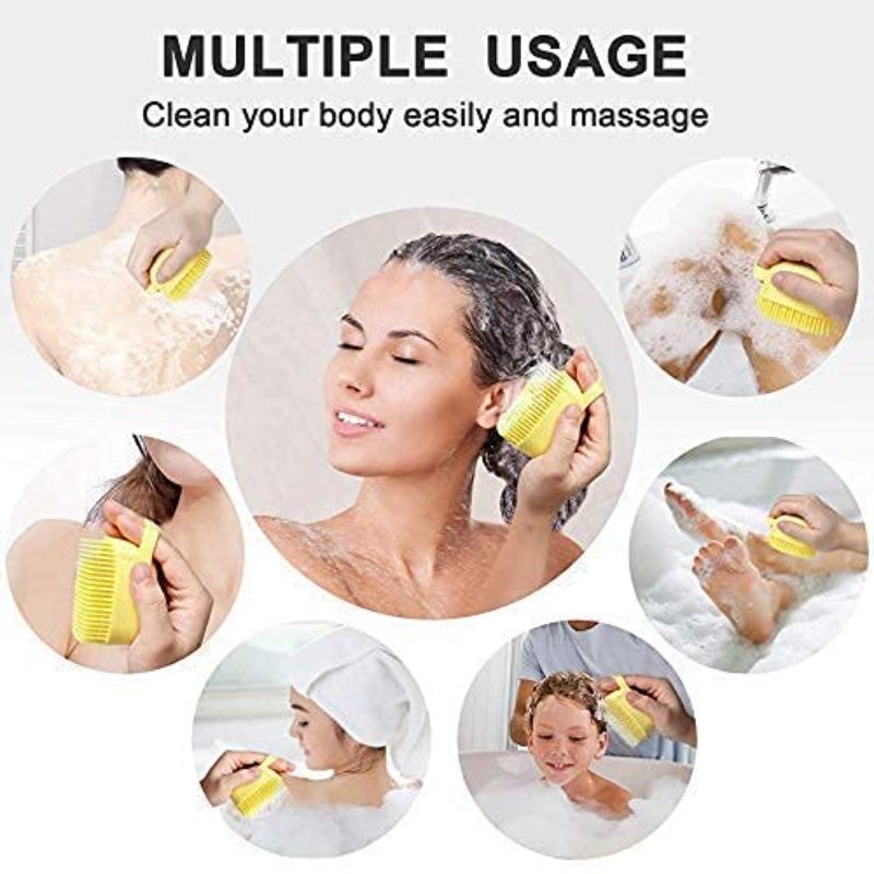 Bathroom Dog Cat Bathing Massage Glove Brush Soft And Safe Silicone Pet Brush