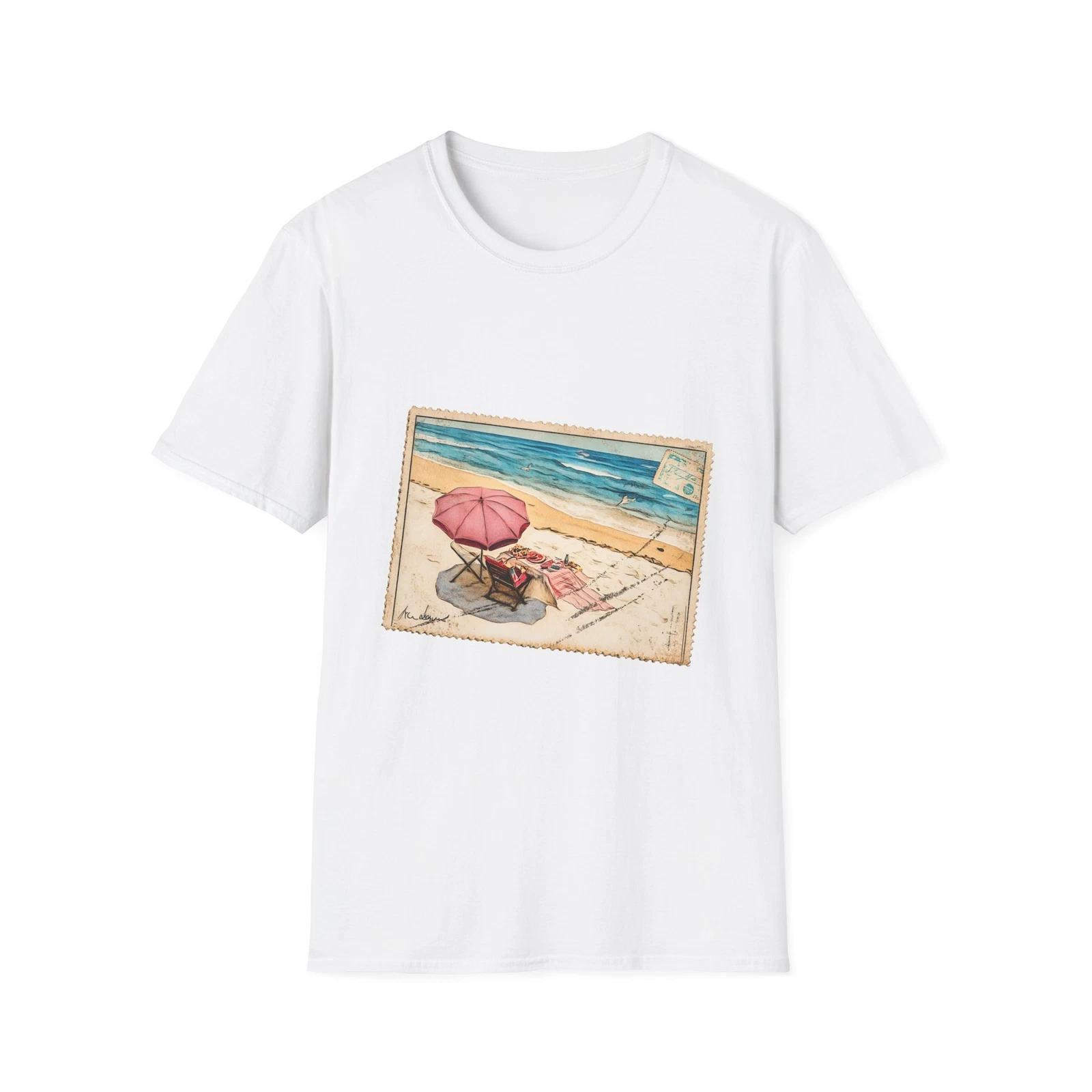 Beach Vibes Unisex Softstyle T-Shirt, Summer Tee, Vacation Shirt, Beach S