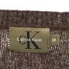 Calvin klein Long sleeve V neck sweater M Brown knit Women Used