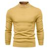 European Chic Men's High-Neck Sweater: Autumn/Winter 2025 Light Luxury Knitwear, High-End Base Layer