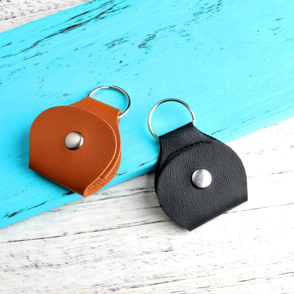 PU Cover Heart Keychain Stainless Steel Keychain Little Pocket Hug from Mom Keyring for Women Girl Party Ornament