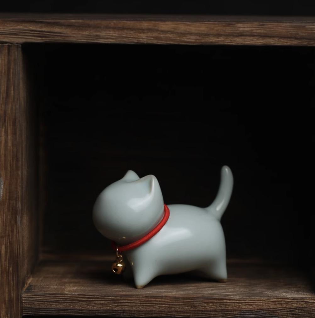 

Керамические мультяшные кошки-питомцы для чая – Милые фигурки животных из фиолетовой глины для украшения дома, автомобиля и офиса A-S