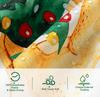 Christmas Shower Curtain Santa Claus Reindeer Tree Gift Design Holiday Theme Festive Decor Waterproof Fabric Xmas Bathroom