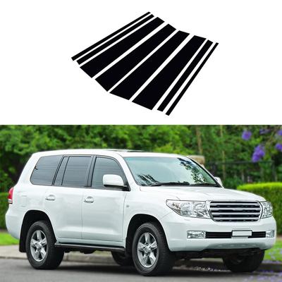 Car Window Pillar Posts Door Trims Cover Glossy Black for Toyota Land Cruiser J200 2008-2021 Accessories Exterior Parts Stickers
