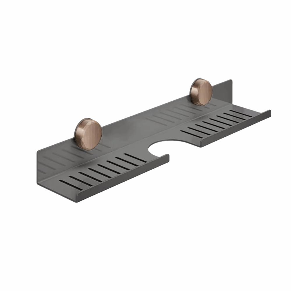 Wall Mounted Bathroom Sink Shelf Over Faucet Suction Cup U-Shaped Storage Rack  Vanity Storage