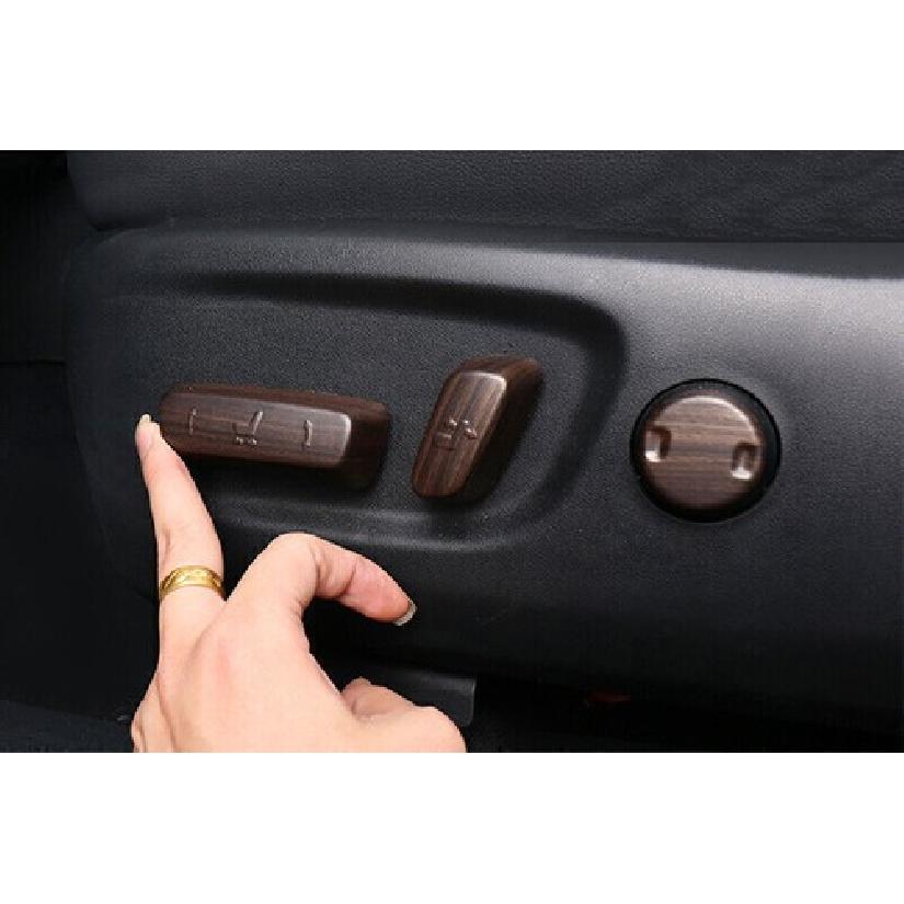 Wood Grain Adjustment Seat Electric Cover Trim For Toyota Highlander 2015-