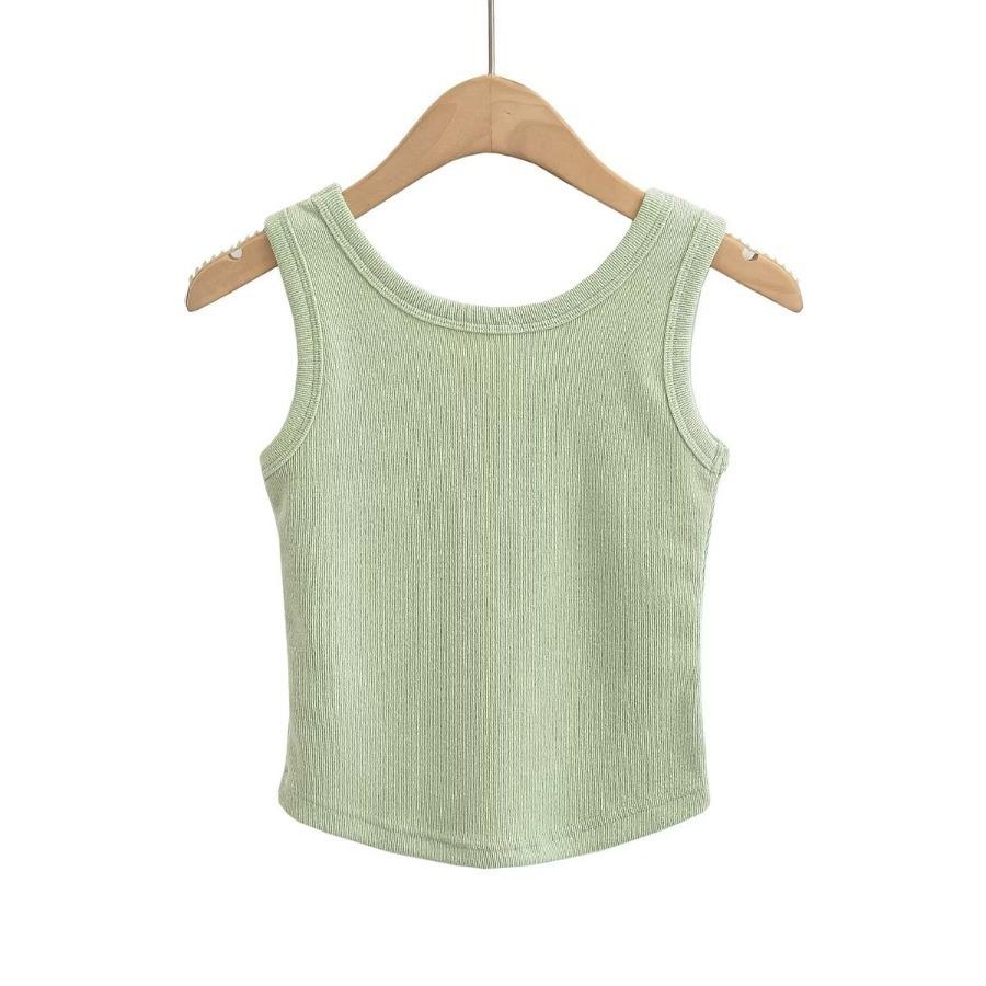 Canottiere Estive da Donna Bianche Slim Corte Senza Maniche Canottiere Abbigliamento Sportivo da Donna