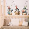 Cartoon Naughty and Playful Penguin Bedroom Children's Room Background Decorative Wall Stickers