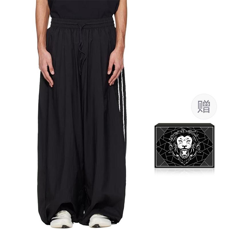 adidas Y-3 Raw Edge 3 Stripes Wide Pants Black Men s KF1192 L