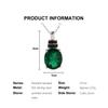 Vintage Pendant Created Oval 10*12mm Emerald Nano 925 Sterling Silver Necklace Fine Jewelry for Women's Proposal Gorgeous Gifts