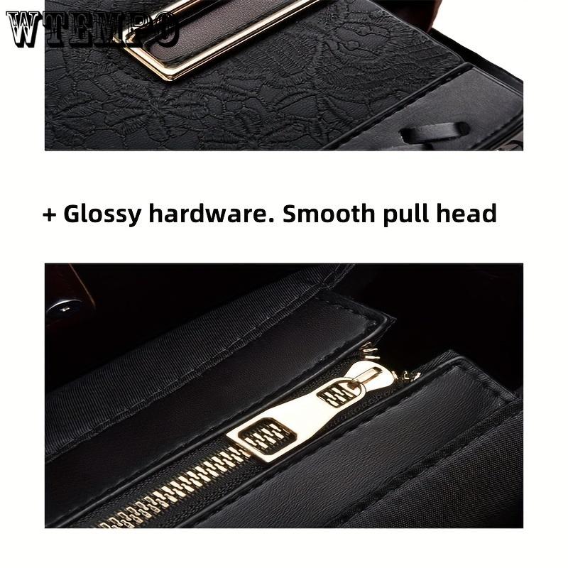 New Lace Embossed Large Capacity Soft Shoulder Oblique Span Multi-layer Texture Foreign Style Women's Bag