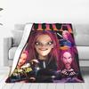 Mira Kpop Lovci démonů Flanelová deka Zima Měkká přehoz pro děti Venkovní Nadývaná přehoz na postel Potah na pohovku